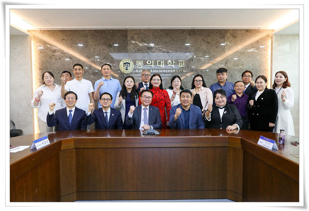 몽골 울란바토르 바가항가이구와 교류 활성화 논의 사진